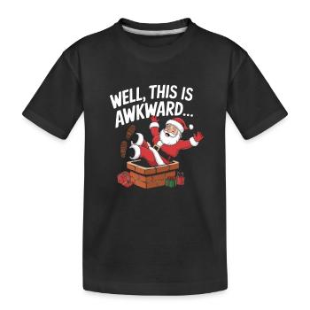 Well This Is Awkward - Kids' Premium Organic T-Shirt - black - Front