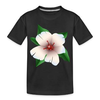 Hibiscus - Hibiscus flower - Kids' Premium Organic T-Shirt - black - Front