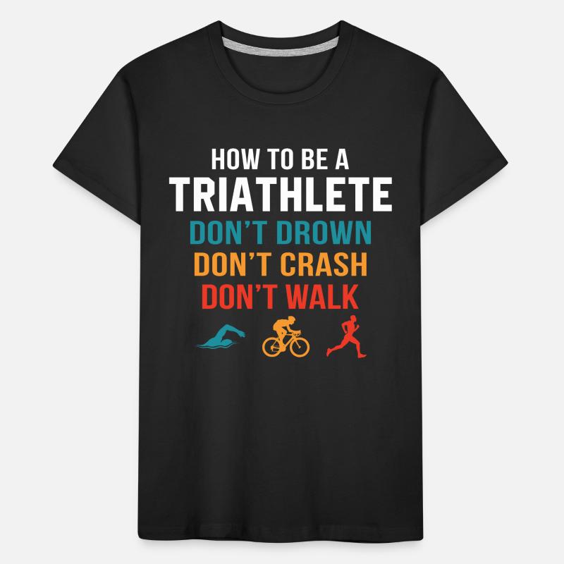 Wie wird man Triathlet? Kinder Premium Bio T-Shirt