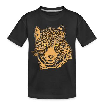 Jaguar Face Graphique Cool Big Cat Wild Animal Lover - T-shirt bio Premium Enfant - noir - Devant