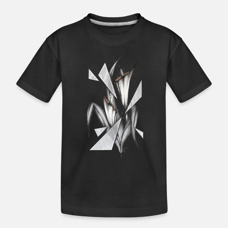 Calla - Kinder Premium Bio T-Shirt - Schwarz