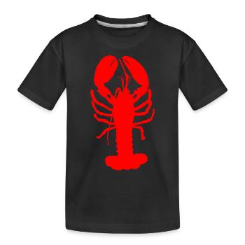 le homard - T-shirt bio Premium Enfant - noir - Devant