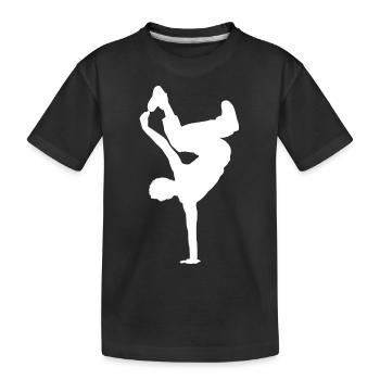 Breakdancing Breaking B-Boying B-Girling Hip-Hop - Kids' Premium Organic T-Shirt - black - Front