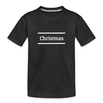 Noël noël - T-shirt bio Premium Enfant - noir - Devant