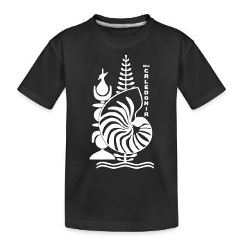 New Caledonia - Kids' Premium Organic T-Shirt - black - Front