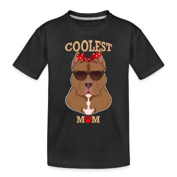 Chien le plus cool Maman I Pitbull Maman I Pitbull - T-shirt bio Premium Enfant - noir - Devant