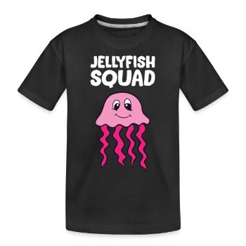 Qualle - Jellyfish Squad - Kinder Premium Bio T-Shirt - Schwarz - Vorne