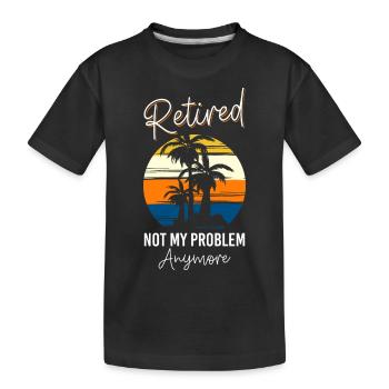 Humour Drôle La Solution Devise - T-shirt bio Premium Enfant - noir - Devant
