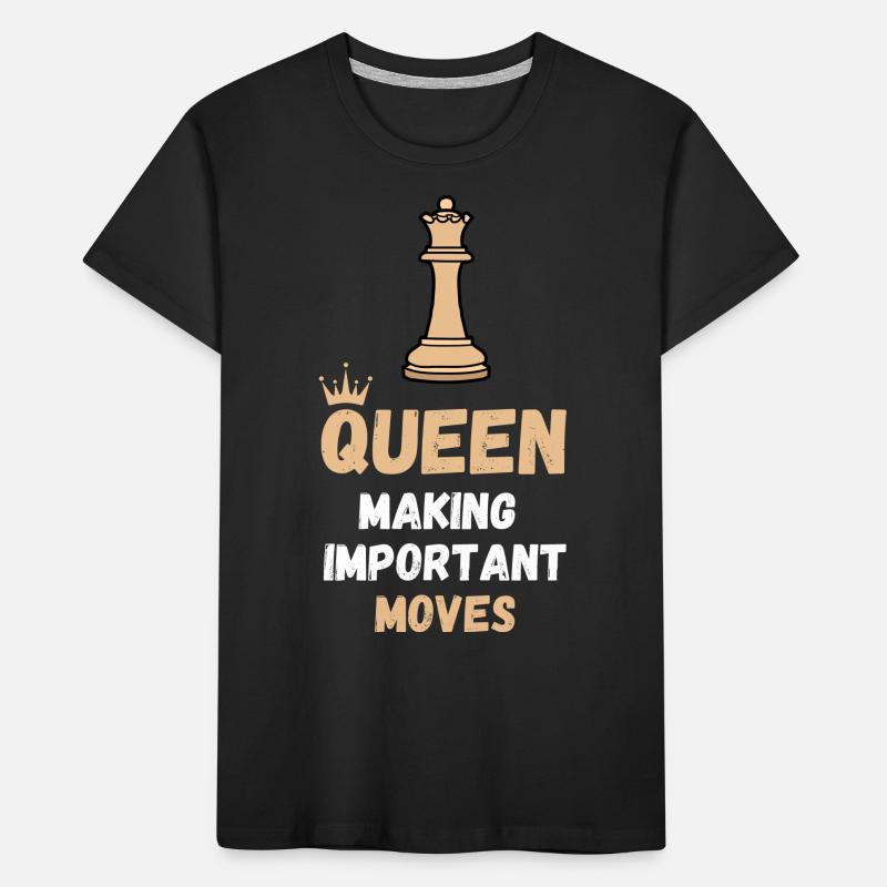 Chess Saying Gift Checkmate Queens Gambit Kids' Premium Organic T-Shirt