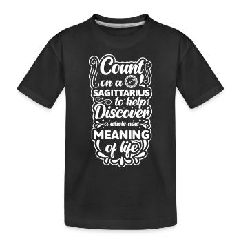 Horoscope Anniversaire Décembre - T-shirt bio Premium Enfant - noir - Devant