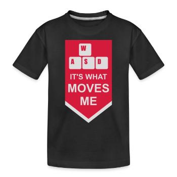 c’est ce qui m’émeut - T-shirt bio Premium Enfant - noir - Devant