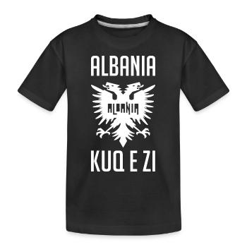 Albanie Aigle albanais Dicton Idée cadeau - T-shirt bio Premium Enfant - noir - Devant