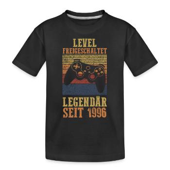 27 Jahre Geburtstag Jahrgang 1996 - Kinder Premium Bio T-Shirt - Schwarz - Vorne