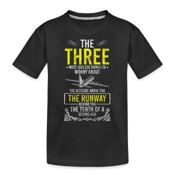 Airplane Work Aviation Sport Glider - Kids' Premium Organic T-Shirt - black - Front