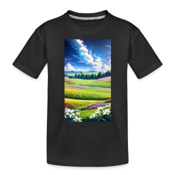 landscape, botanical, flora, climate, change - Kinder Premium Bio T-Shirt - Schwarz - Vorne