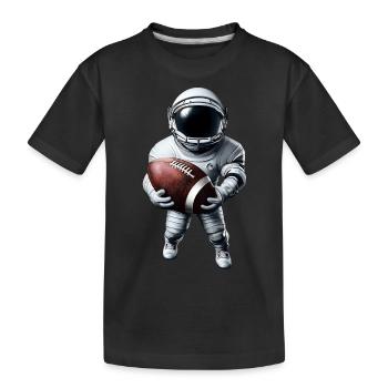 Touchdown im Weltall - Kinder Premium Bio T-Shirt - Schwarz - Vorne