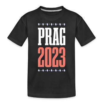Prag 2023 - Kinder Premium Bio T-Shirt - Schwarz - Vorne