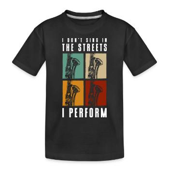 Musicien Art Créatif - T-shirt bio Premium Enfant - noir - Devant