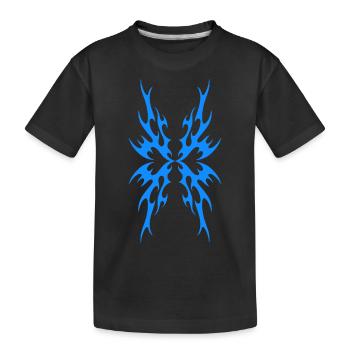 Cool Butterfly Cybersigilism A Cyber Sigil Tribal - Kids' Premium Organic T-Shirt - black - Front