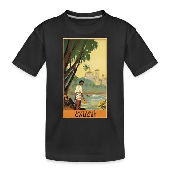 Affiche vintage classique de Calicut - T-shirt bio Premium Enfant - noir - Devant
