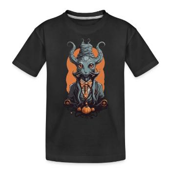 Halloween Magicien Monstre Créature Magique - T-shirt bio Premium Enfant - noir - Devant