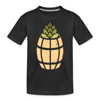 Logo de l’ananas - T-shirt bio Premium Enfant - noir - Devant