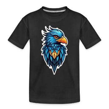 Eagle - Vereinigte Staaten - Vereinigte Staaten - Kinder Premium Bio T-Shirt - Schwarz - Vorne