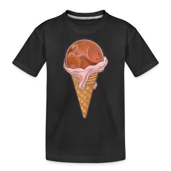 Eis-Planet Venus - Kinder Premium Bio T-Shirt - Schwarz - Vorne