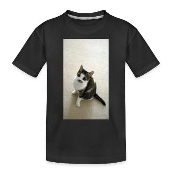 Pretty Kitty - Kids' Premium Organic T-Shirt - black - Front
