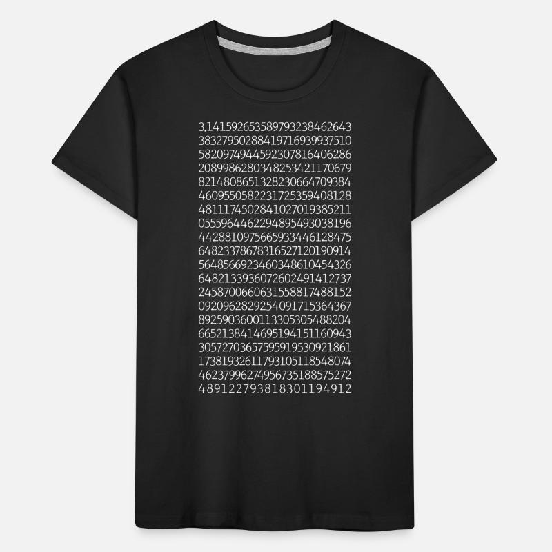 Numéro de cercle pi T-shirt bio Premium Enfant