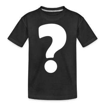 Point d’interrogation 1 - T-shirt bio Premium Enfant - noir - Devant