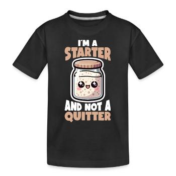 Pain au levain Pain au levain - T-shirt bio Premium Enfant - noir - Devant