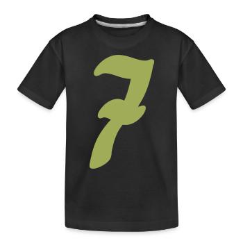 7 - T-shirt bio Premium Enfant - noir - Devant