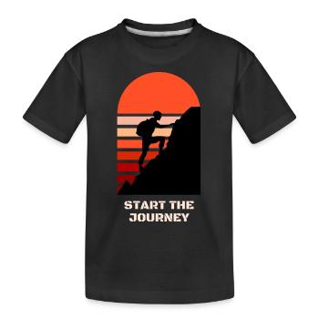 Start the journey - T-shirt bio Premium Enfant - noir - Devant