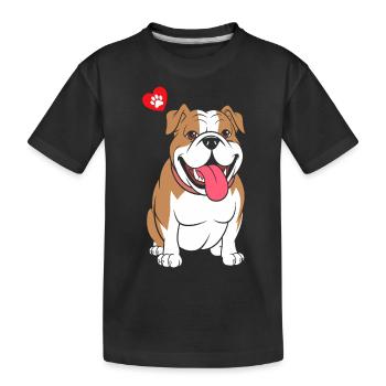 Bouledogue - T-shirt bio Premium Enfant - noir - Devant
