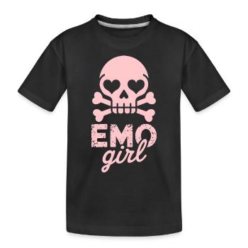 Emo Girl! - Kinder Premium Bio T-Shirt - Schwarz - Vorne