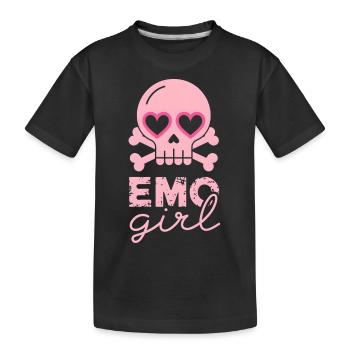 Emo Girl! - Kinder Premium Bio T-Shirt - Schwarz - Vorne