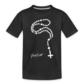 Signature du chapelet - T-shirt bio Premium Enfant - noir - Devant