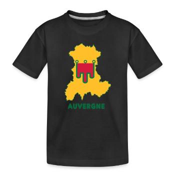Auvergne - T-shirt bio Premium Enfant - noir - Devant