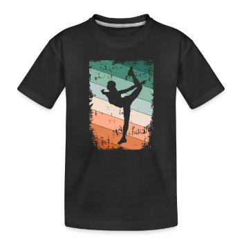 Ballerine danseuse - T-shirt bio Premium Enfant - noir - Devant