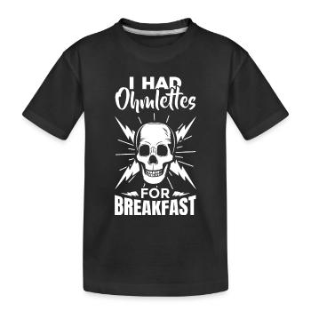 Blague d’électricien - T-shirt bio Premium Enfant - noir - Devant