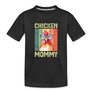 Chicken Chickens - Kids' Premium Organic T-Shirt - black - Front