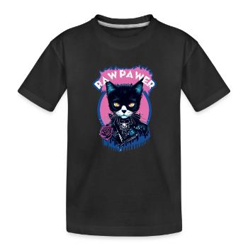 Gothic Cat - Kids' Premium Organic T-Shirt - black - Front