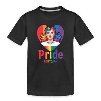 Fierté LGBT - T-shirt bio Premium Enfant - noir - Devant