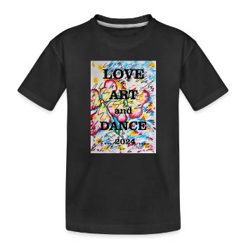 Flower girl - Kids' Premium Organic T-Shirt - black - Front