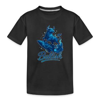 Stock Bull Bull Chart Profit Raktete Gift - T-shirt bio Premium Enfant - noir - Devant