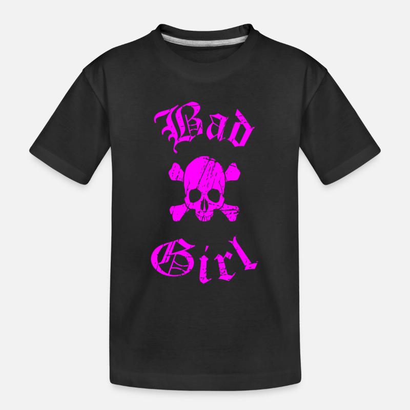 Skull Custom Design - Kinder Premium Bio T-Shirt - Schwarz