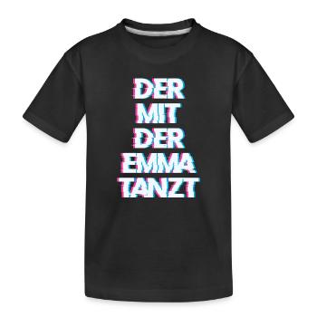 Hardtekk Tekk - Kinder Premium Bio T-Shirt - Schwarz - Vorne