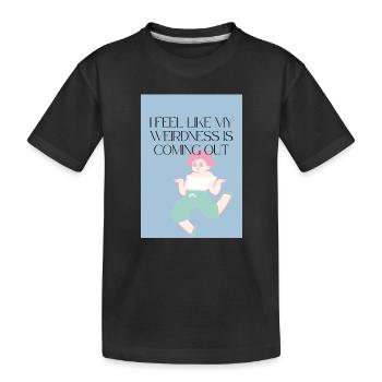 Felling Weird - Kids' Premium Organic T-Shirt - black - Front