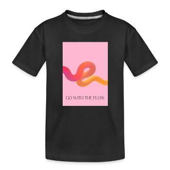 Suivre le courant - T-shirt bio Premium Enfant - noir - Devant